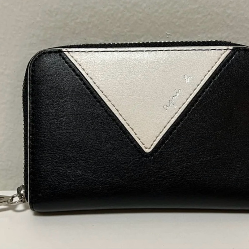 Black and White Women's Wallet Agnes B